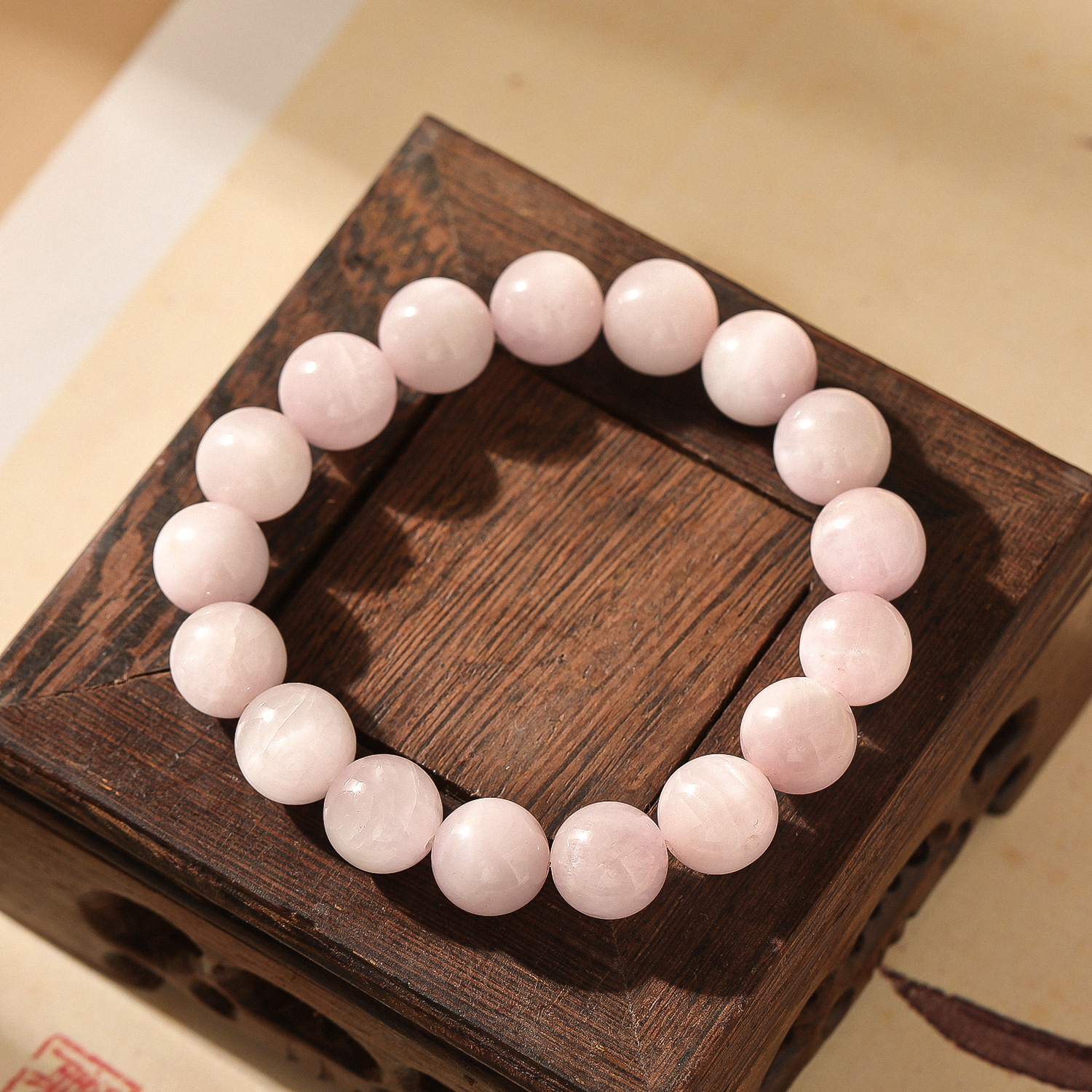 Natural púrpura litio hui un círculo de cristal cadena de mano suave estilo nacional mujer pulsera comercio electrónico fuente de suministro directo de la fábrica pic 4