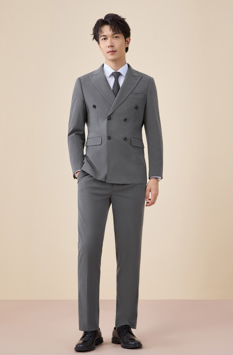 New double-breasted suit set for men autumn and winter pic 19