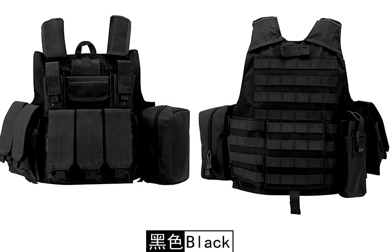 Yitu Military Enthusiast Amphibious Combat Multi-functional quick-release Black camouflage sports outdoor tactical vest and vest pic 19