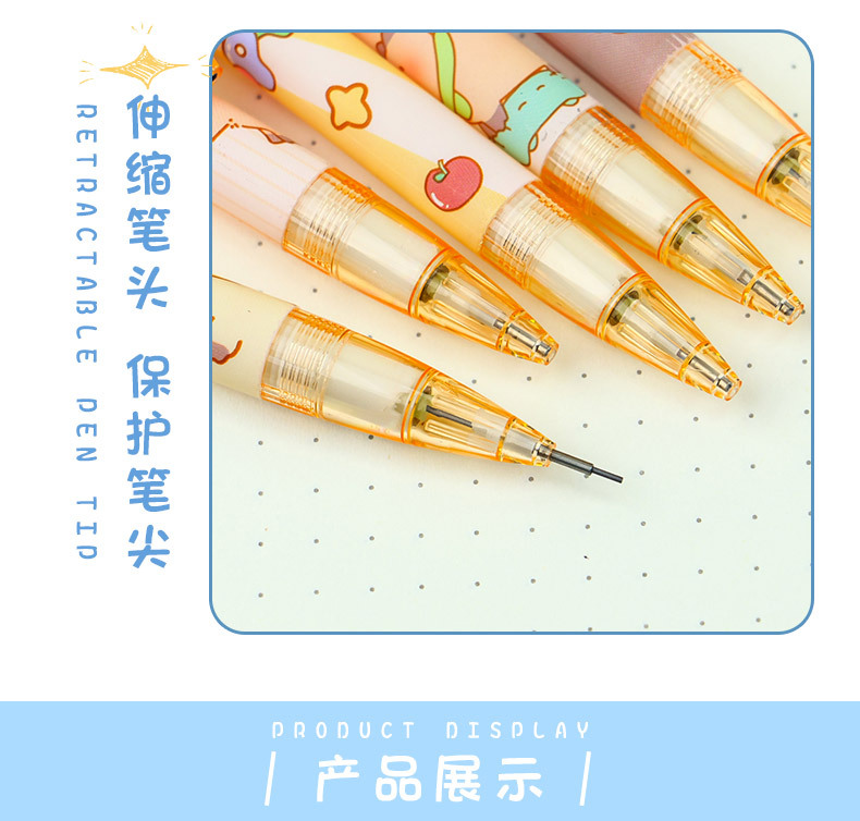 Cute cartoon Kuromi mechanical pencil, ins style, high appearance level, student press to write 0.5 box of pencils pic 5