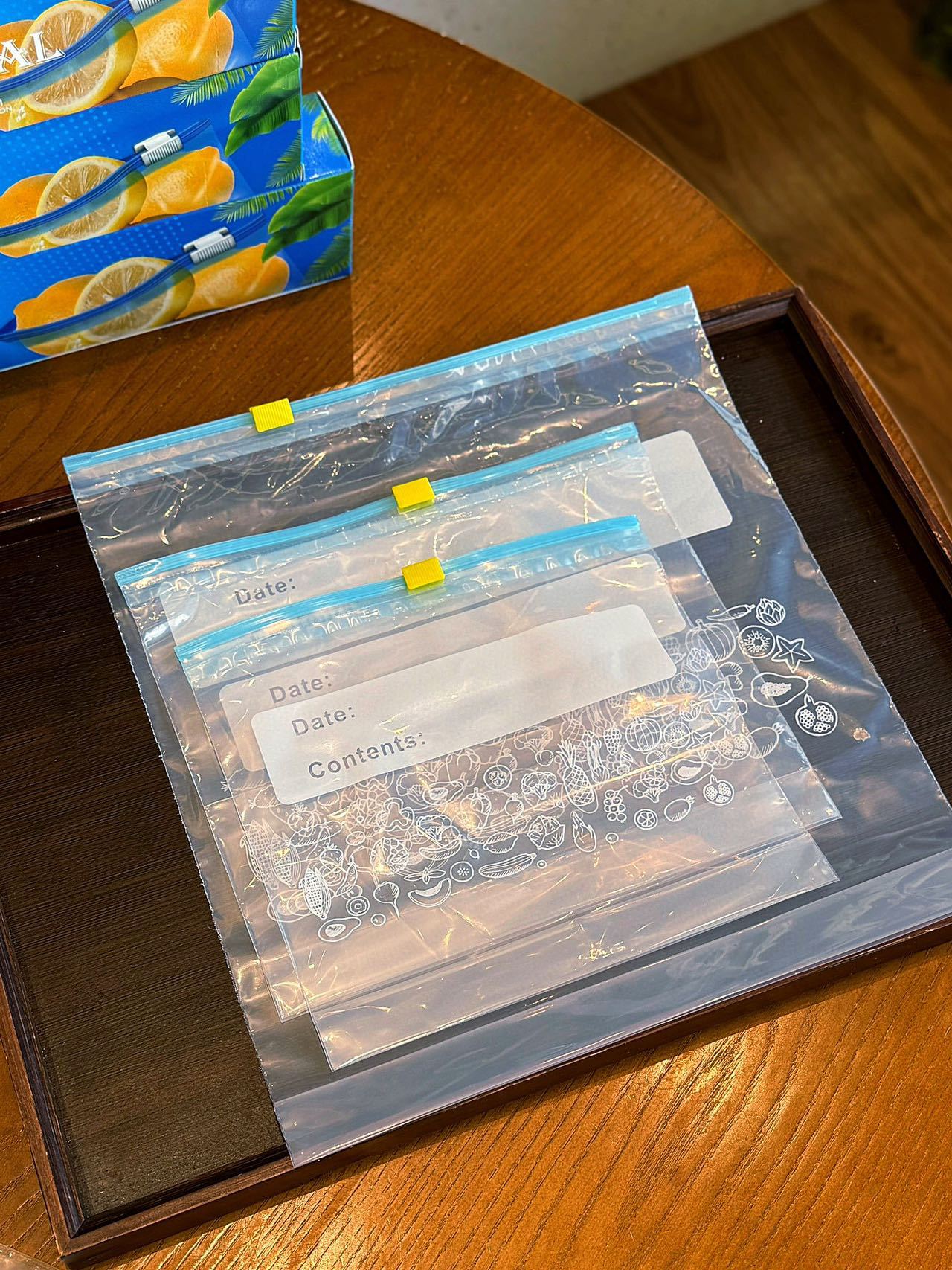 跨境现货食品级保鲜拉链密封袋收纳食品真空袋详情6