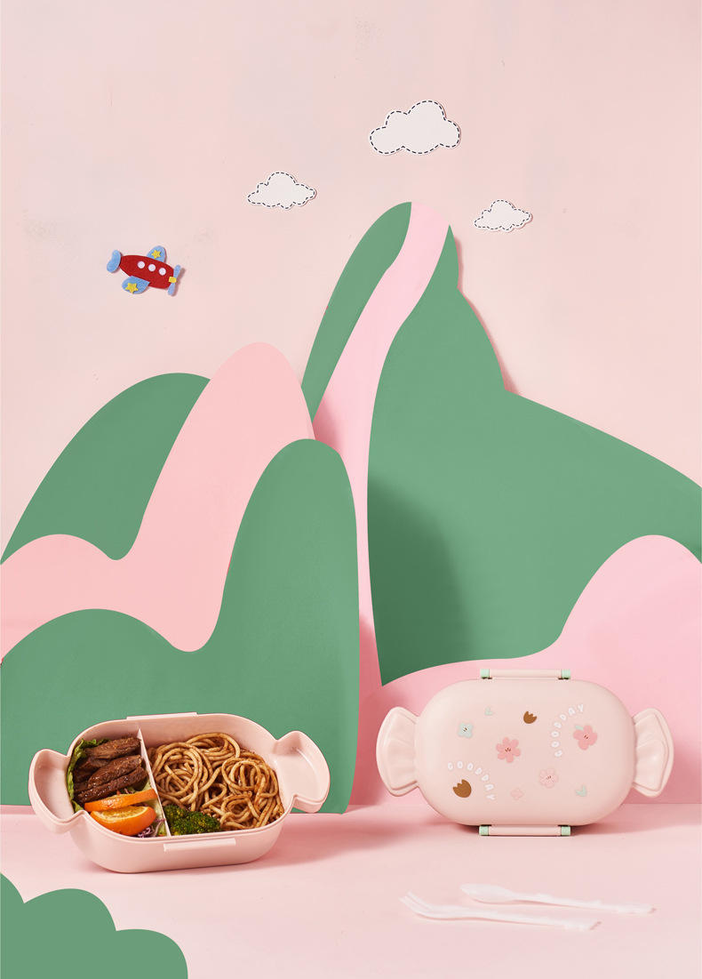 可加热糖果饭盒春游野餐学生分格午餐盒卡通儿童食品级便携便当盒详情9