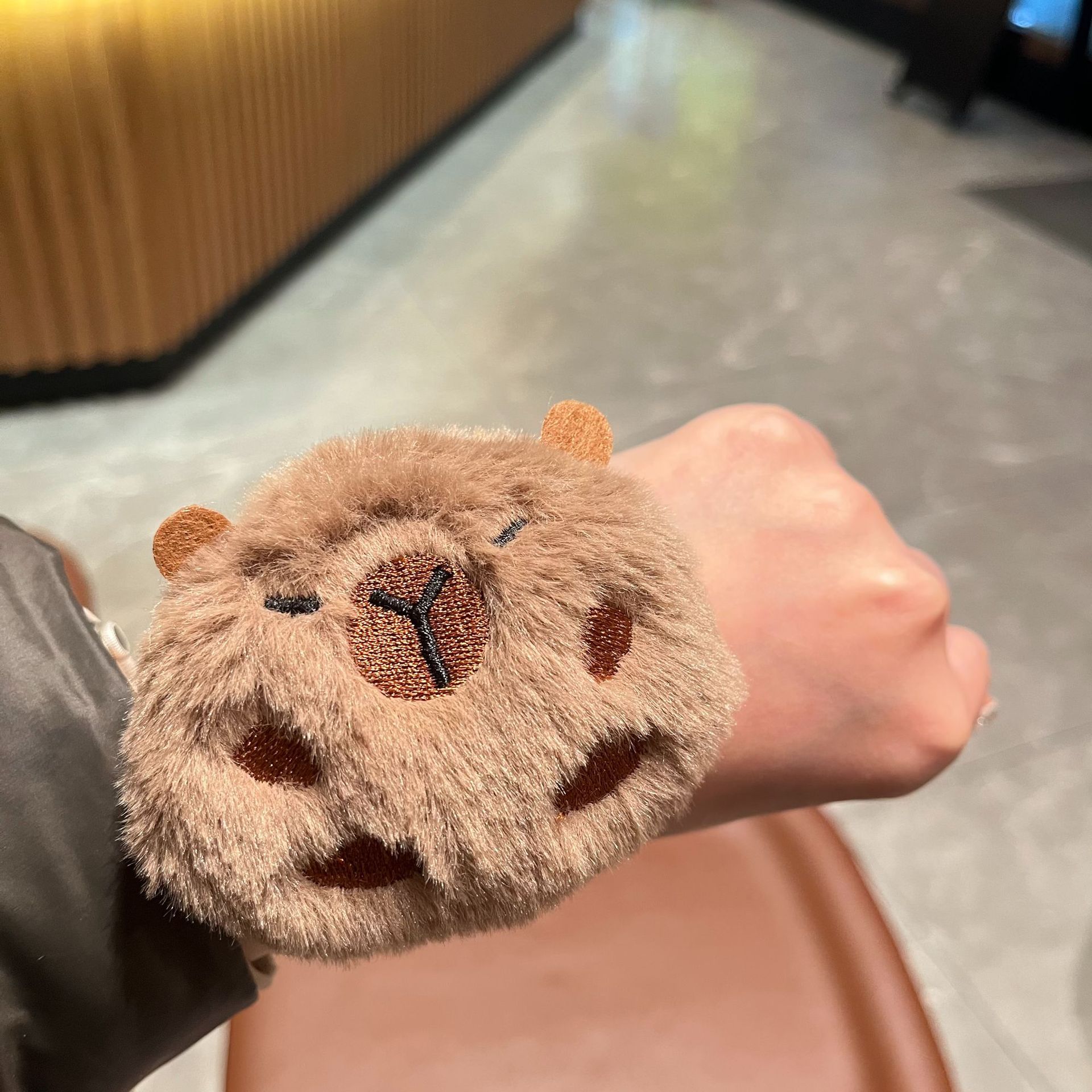 新款儿童毛绒卡通啪啪圈星之卡比可爱情侣手环韩版女玩偶婚抛礼物详情6