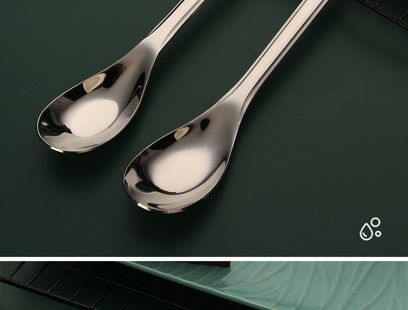 304勺子批发勺子316不锈钢汤勺家用调羹小餐勺商用超市货源平底勺详情14