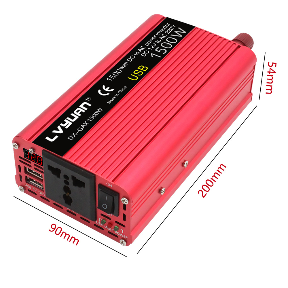 Lvyuan车载逆变器正弦波300W-2600W跨境专供逆变器足功率批发定制详情9