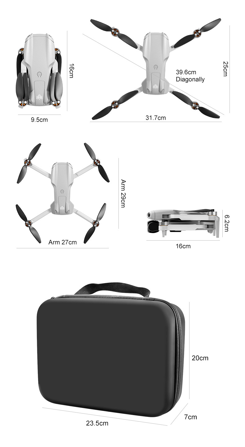 The cross-border new product A888PRO quadcopter is a high-definition aerial photography aircraft with brushless powerful remote control pic 35