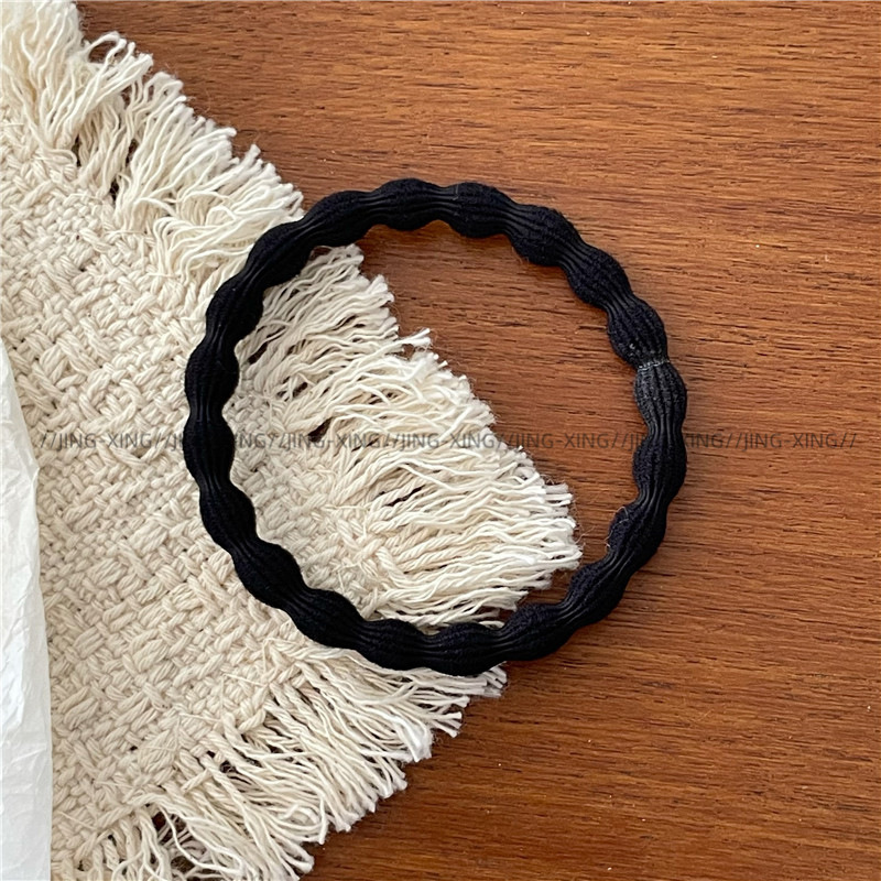 Ladylike style, gentle color series, colorful towel loops, hair bands, new daily basic leather bands, ponytail hair ties pic 16