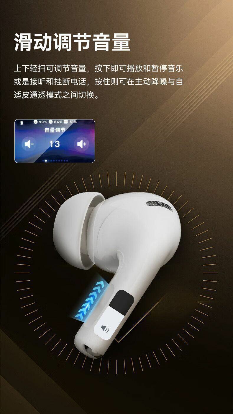 华强北无线蓝牙耳机彩屏降噪苹果安卓适用主动蓝牙耳机2026新款详情1