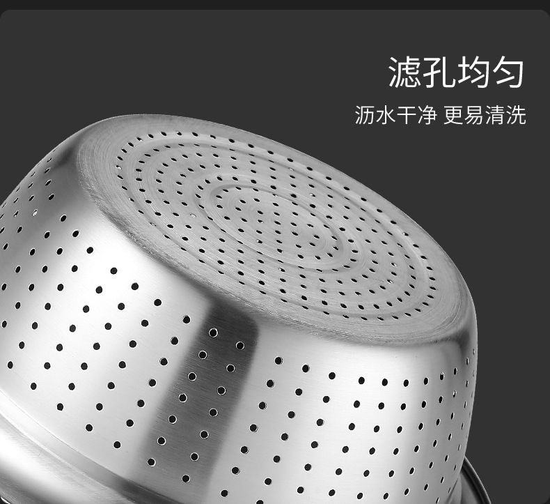 不锈钢刨丝器沥水盆 多功能洗米碗 刨丝盆创意厨房刨丝盆详情15
