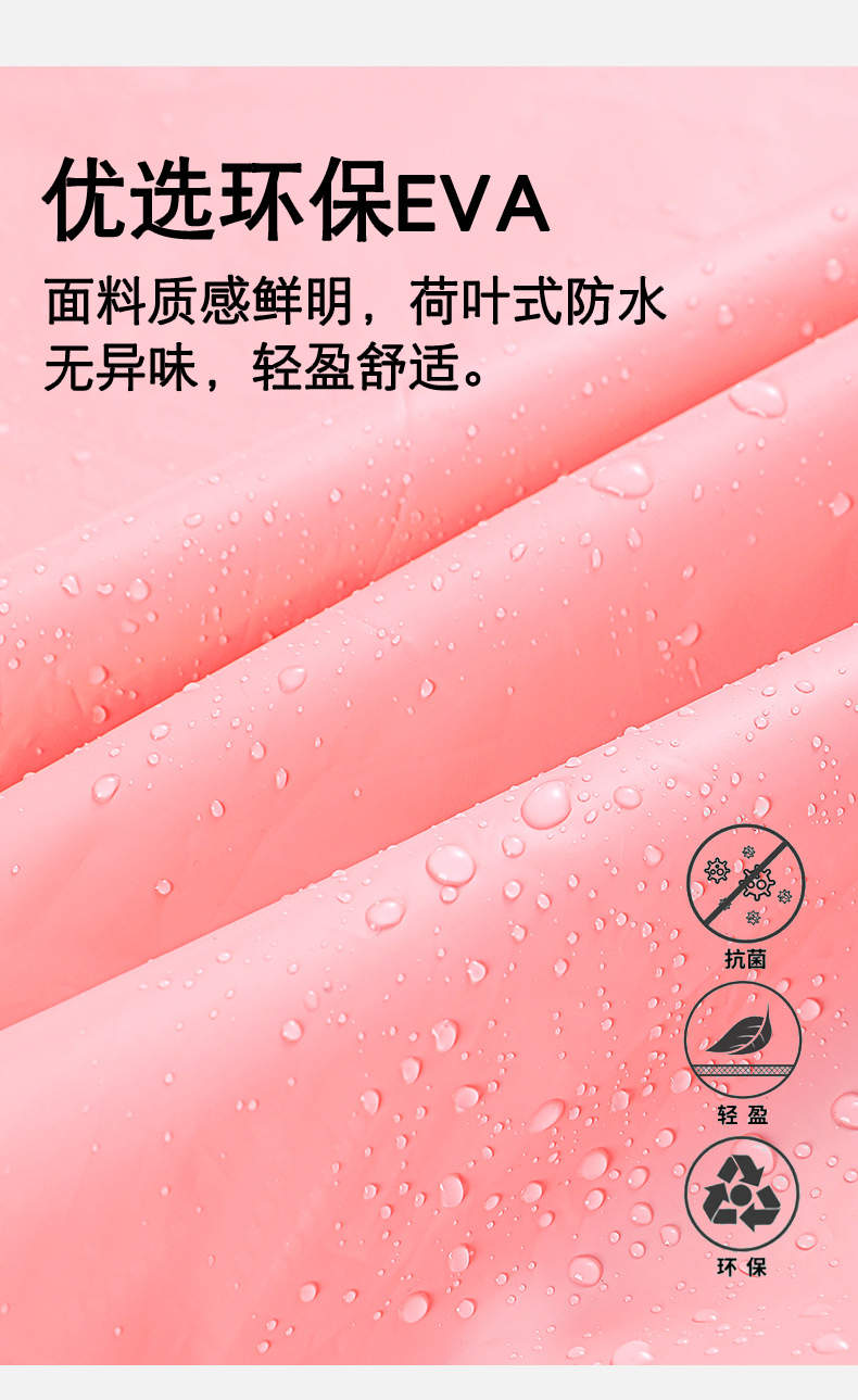 儿童雨衣5-12岁男童女孩上学专用大帽檐全身防雨大书包位连体雨披详情5