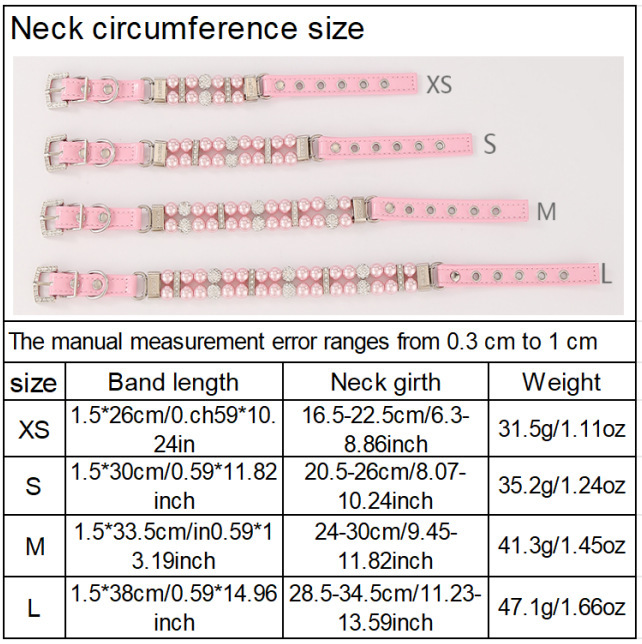 Wholesale of pet collars, drawstrings, neck rings, pearl cat necklaces, small and medium-sized dog rings, and neck rings pic 26