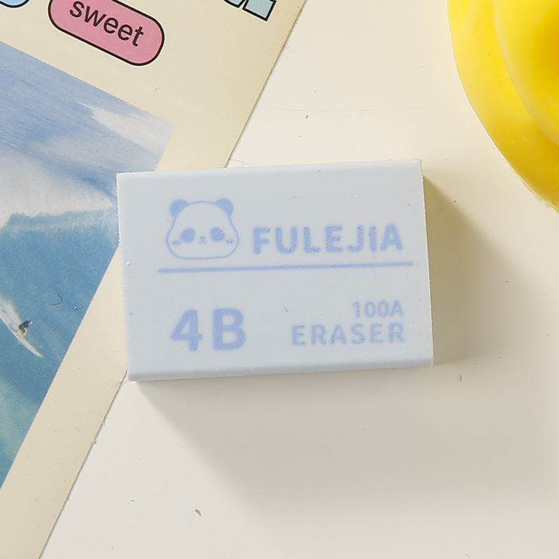 工厂直销批发小学生专用 国潮熊猫卡通文具橡皮擦不留痕彩色设计详情6