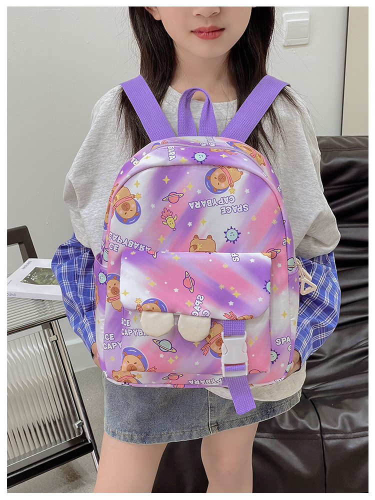 2025新款女孩时尚甜美双肩包小学生上课书包可爱卡通出游儿童背包详情8
