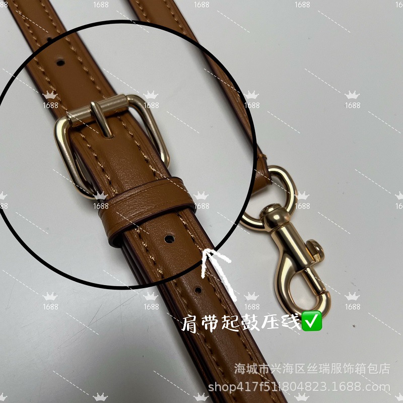 新款流浪包百搭配牛皮对花版字母腋下包斜挎包质感斜挎购物袋详情6