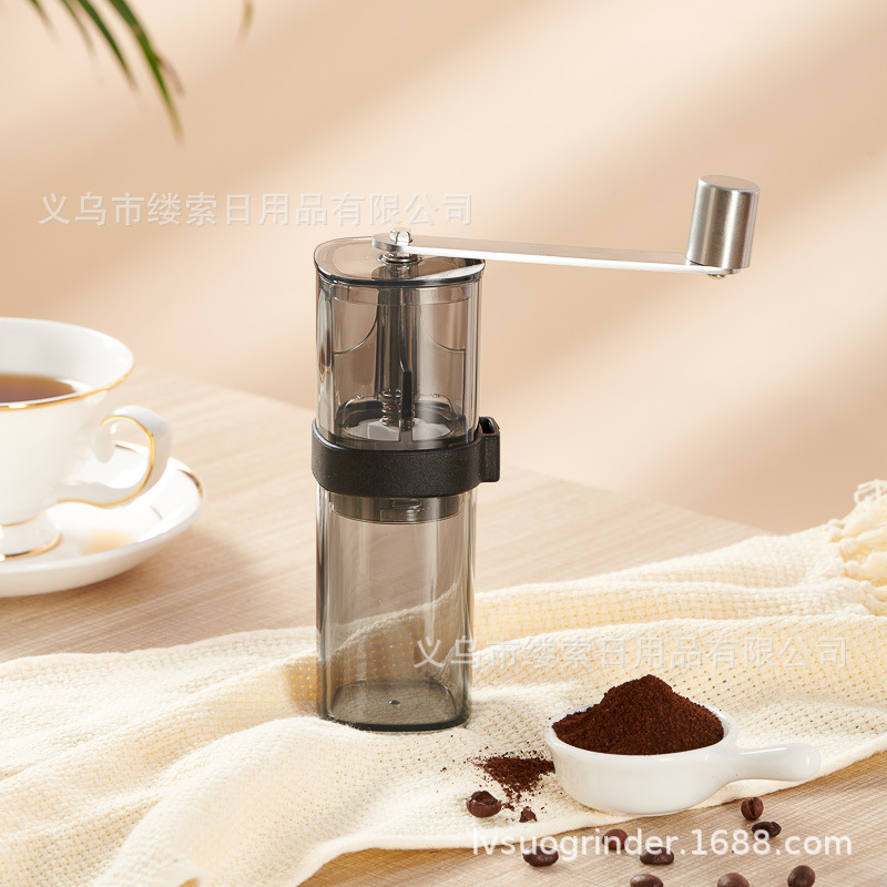 Coffee machine, hand-cranked coffee grinder, transparent acrylic grinder, outdoor portable coffee machine, cross-border model pic 2