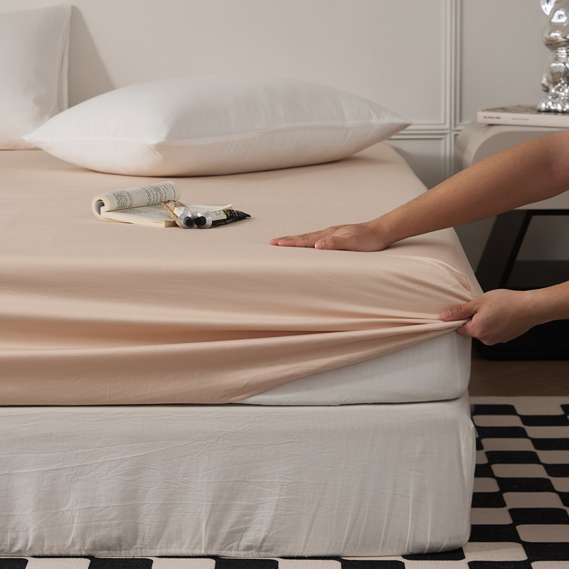 Single-piece quilt cover, pure cotton long-staple cotton bed sheet, bed cap, oversized quilt cover, skin-friendly single and double solid color bedding pic 108