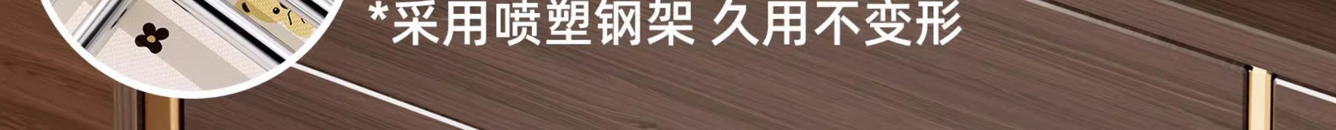 布艺可爱小熊钢架款收纳盒家用衣柜抽屉式折叠整理盒装衣物收纳箱详情12