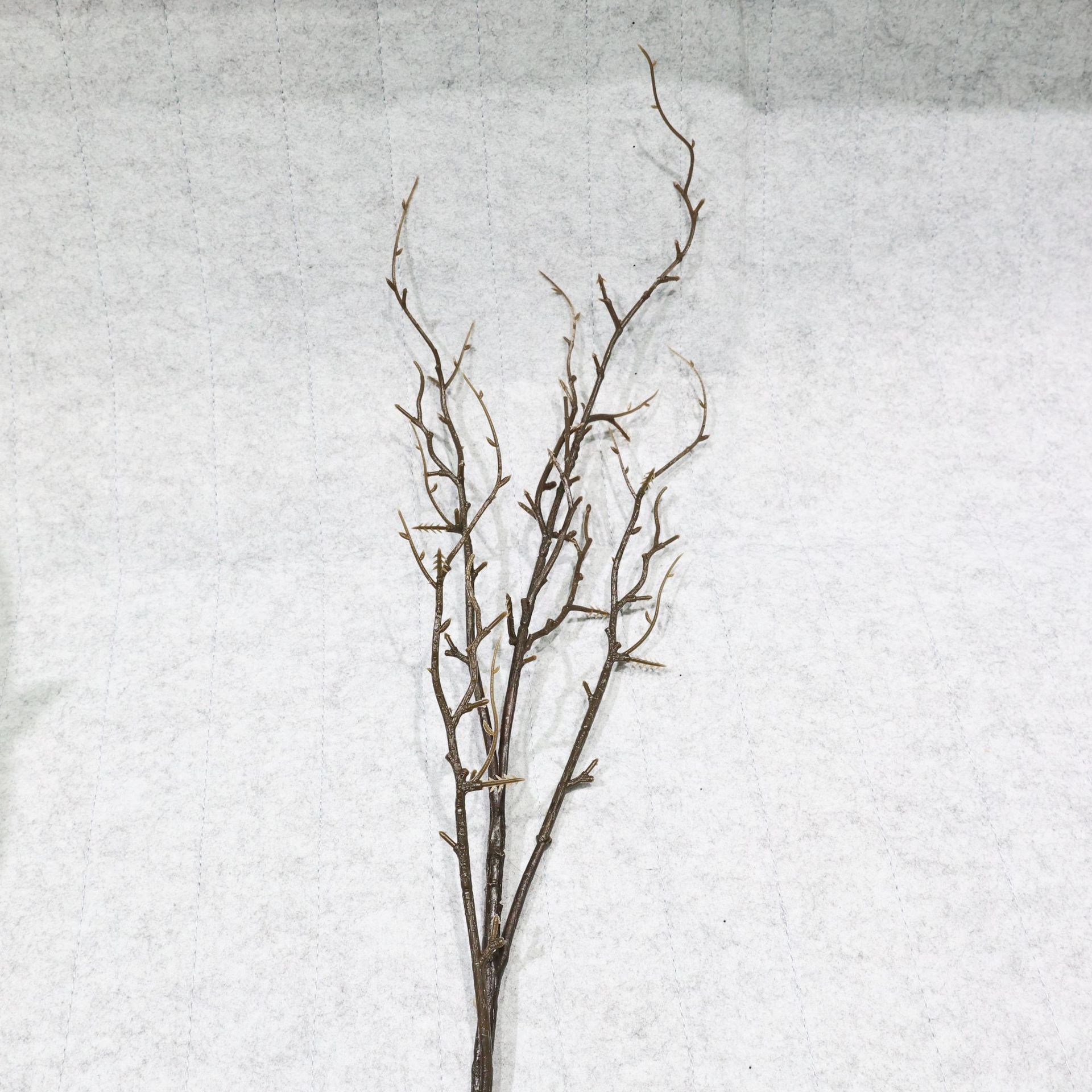 仿真柿子石榴枝花枝杆塑料铁丝多功能客厅插花装饰拍摄摆件办公文化园艺仿真树叶详情3