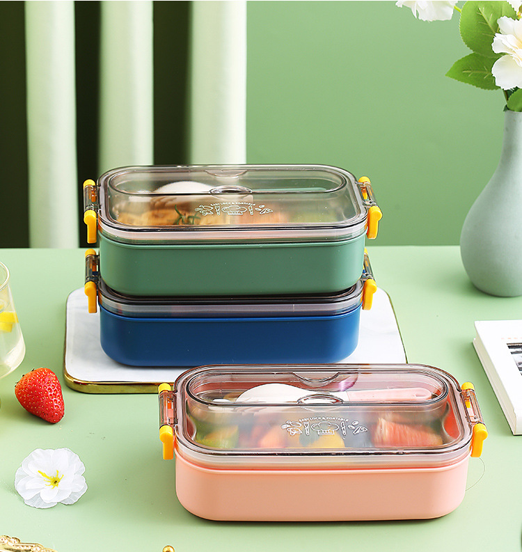 INS popular 304 stainless steel lunch box with student dormitory office lunch box, water-filled and heated adult bento box pic 45