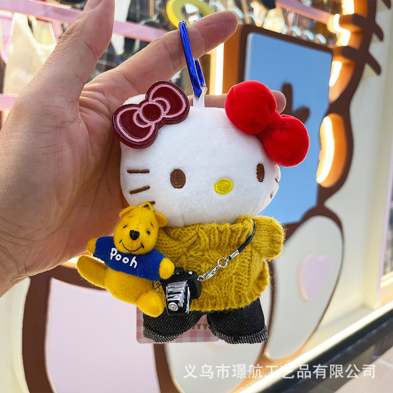 【 Authentic 】hellokitty plush bag Pendant for Girls, KT doll, Birthday gift, kt Cat pic 12