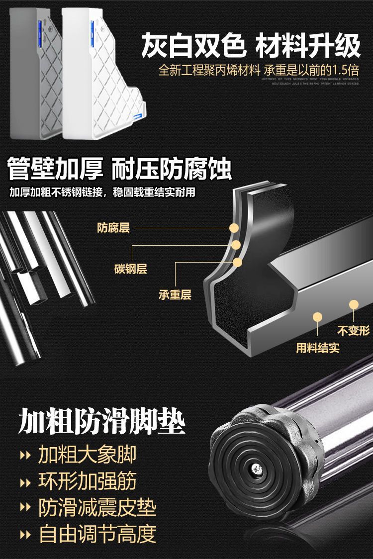 通用脚架洗衣机底座加高可调节高度机脚垫空调外机增高托架子包邮详情8