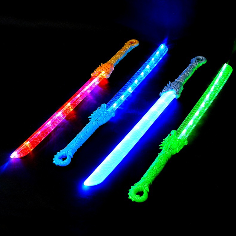 发光刀剑激光剑龙虎刀玩具唐横剑发光长剑棒闪光棒男孩子儿童童年详情12