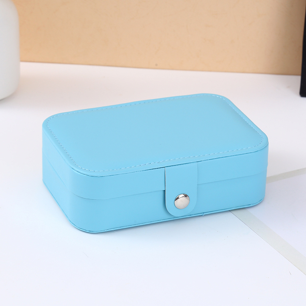 Hot-selling portable, compact and large-capacity jewelry storage box, anti-oxidation travel necklace, earrings, ring, jewelry box, jewelry bag storage box pic 8