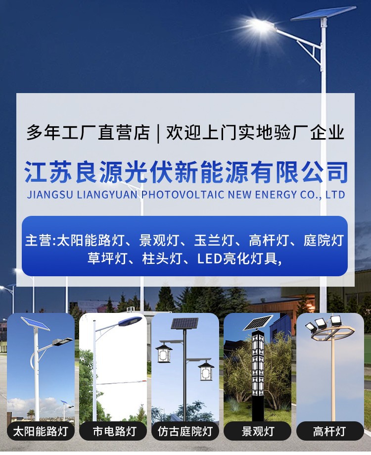 National trend solar garden lamps, Chinese-style antique 3-meter outdoor park, community waterproof road, retro landscape lamps, led street lamps pic 2