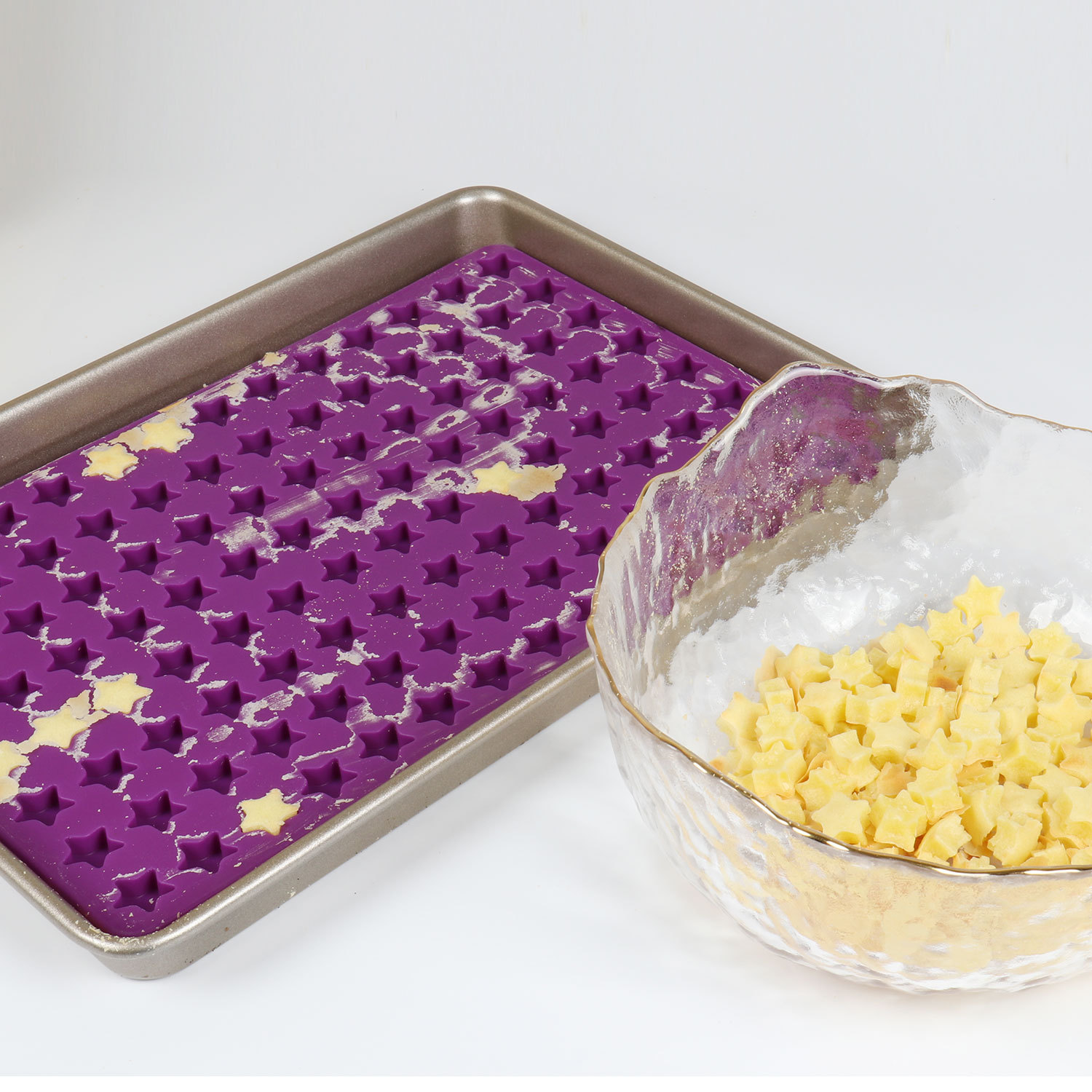 Silicone molds, Christmas candy and chocolate molds, high-temperature resistant freeze-dried dog food cookies, wax block molds pic 40
