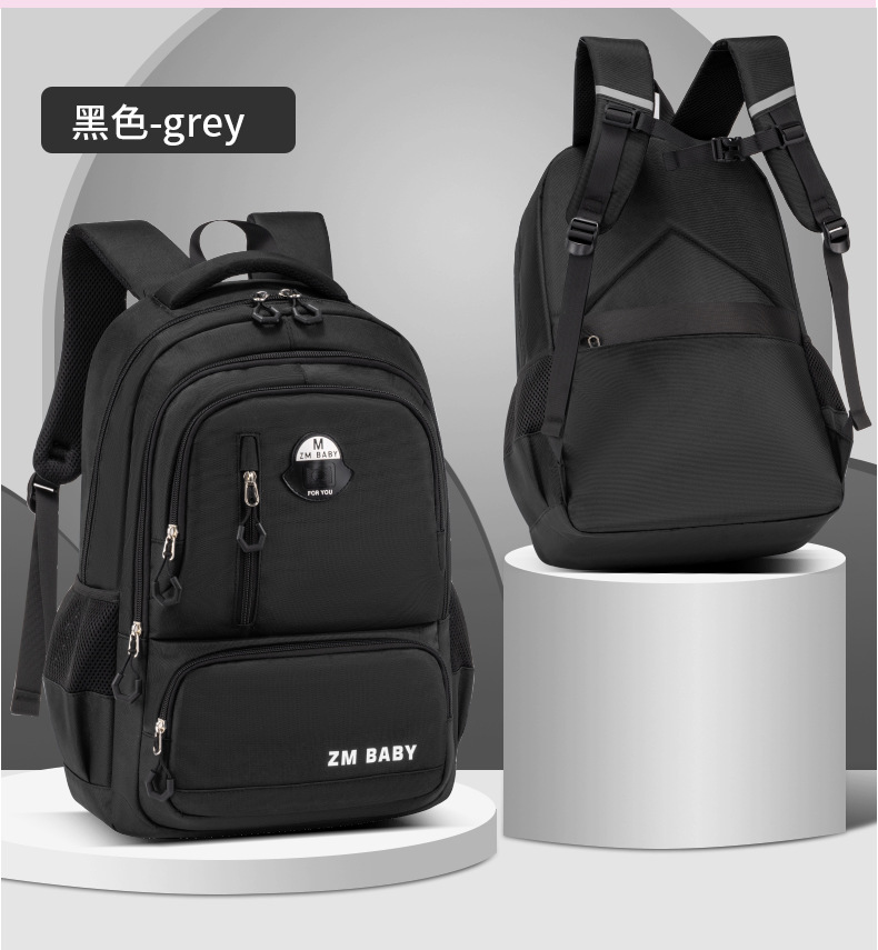 新款小学生书包 男女 1-3年级休闲大容量包包双肩背包小众设计详情17