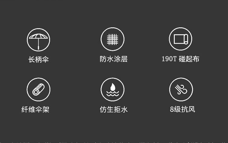 全纤维高尔夫伞男士高端商务伞超大抗风暴晴雨伞长柄伞直柄伞批发详情3