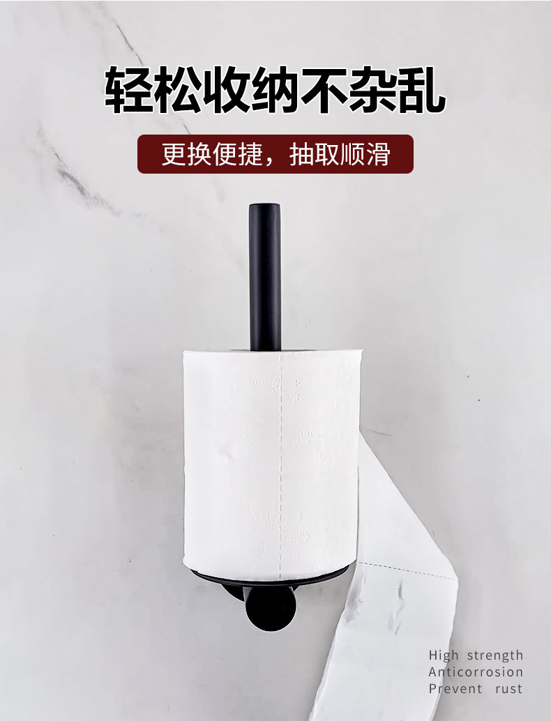 Wholesale of household bathroom toilet paper roll racks, stainless steel toilet paper racks, kitchen paper racks, hotel engineering bathroom tissue racks pic 3