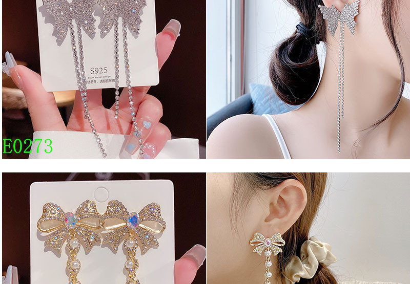 925银针轻奢锆石百搭耳环高级感时尚耳钉女气质爆款流苏耳饰批发详情20