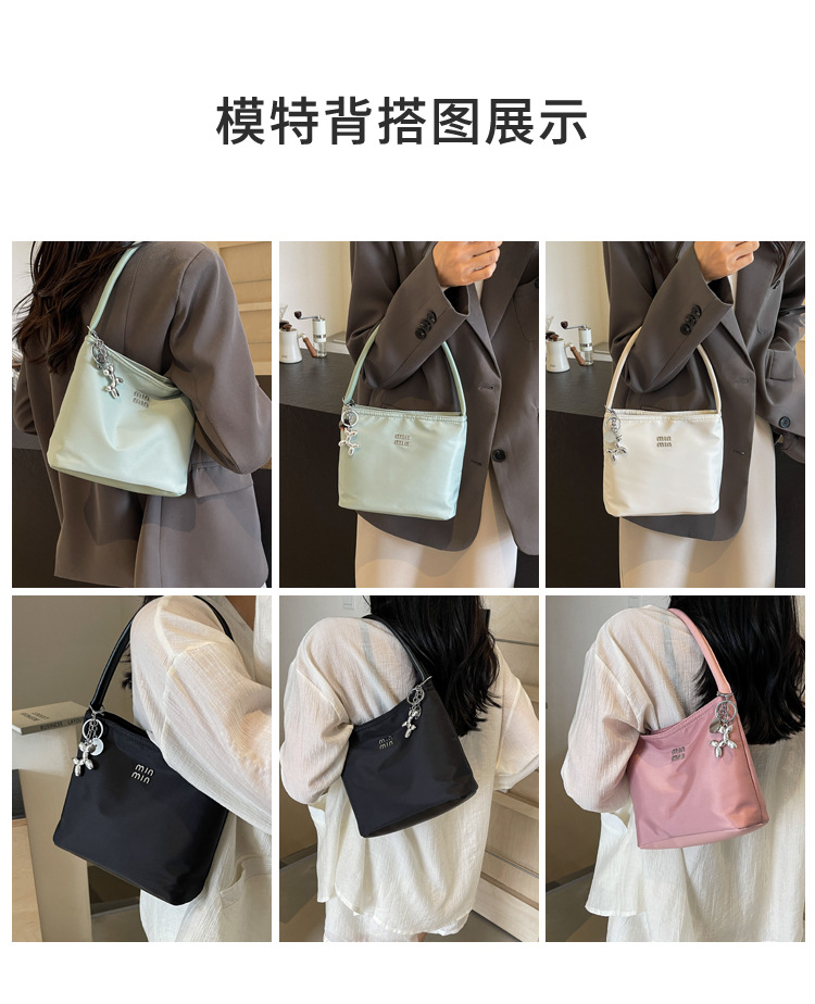 新款森萌时尚休闲包潮搭韩版腋下包洋气单肩包都市风儒雅手提包详情10