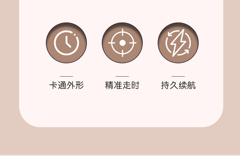 三丽鸥正版库洛米卡通挂钟客厅儿童房创意挂墙时钟可爱女生钟表详情5