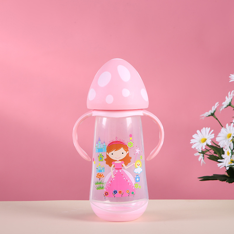 Cross-border wholesale of baby cartoon milk bottles, wide-mouth anti-swelling silicone pacifiers, baby feeding bottles, and maternal and infant products pic 4