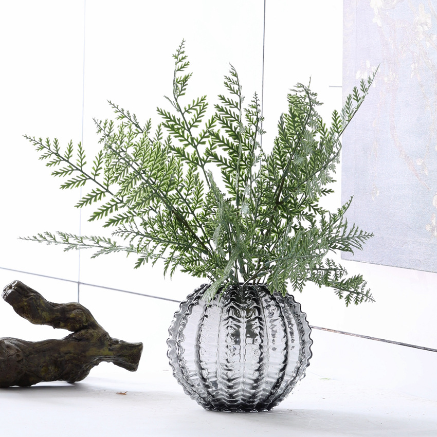 Green tropical rainforest simulated kidney fern fern wall landscape design, soft rubber Persian leaf flower bouquets, multiple decorative items, simulated plants for home decoration pic 3