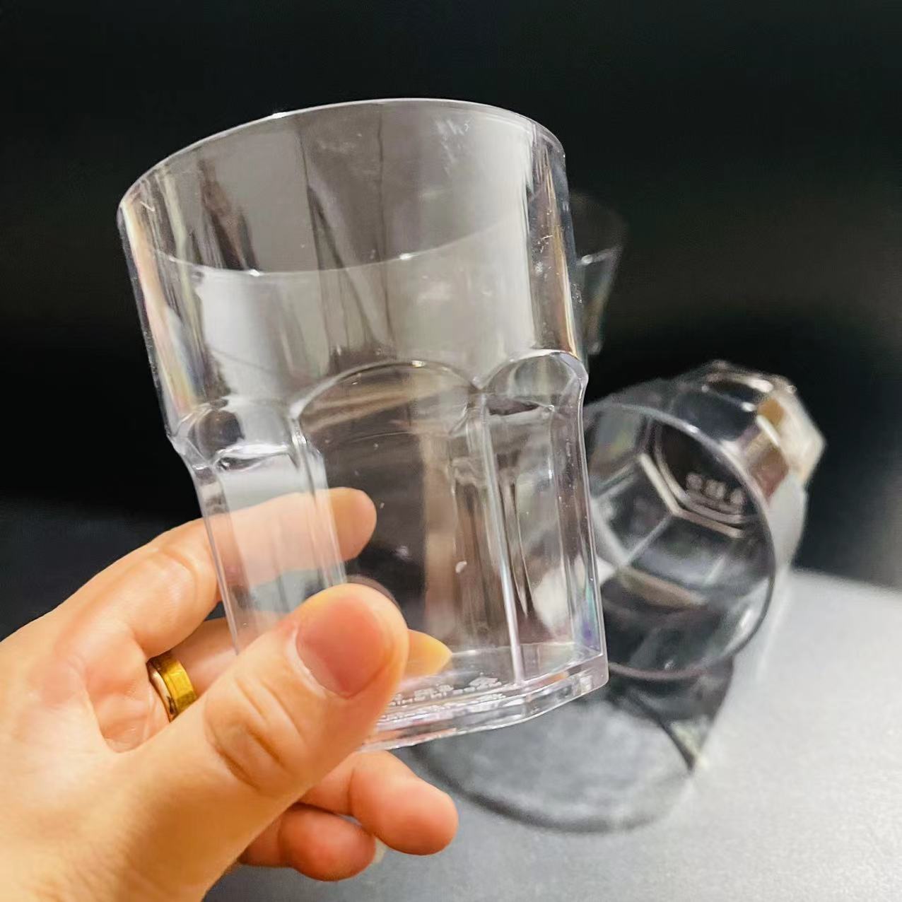 【 Zone 2-6 】 Octagonal cup 420 yuan per piece, octagonal cup, PET transparent cup, plastic cup, KTV bar, anti-drop creative plastic water cup, wholesale 1 yuan pic 4
