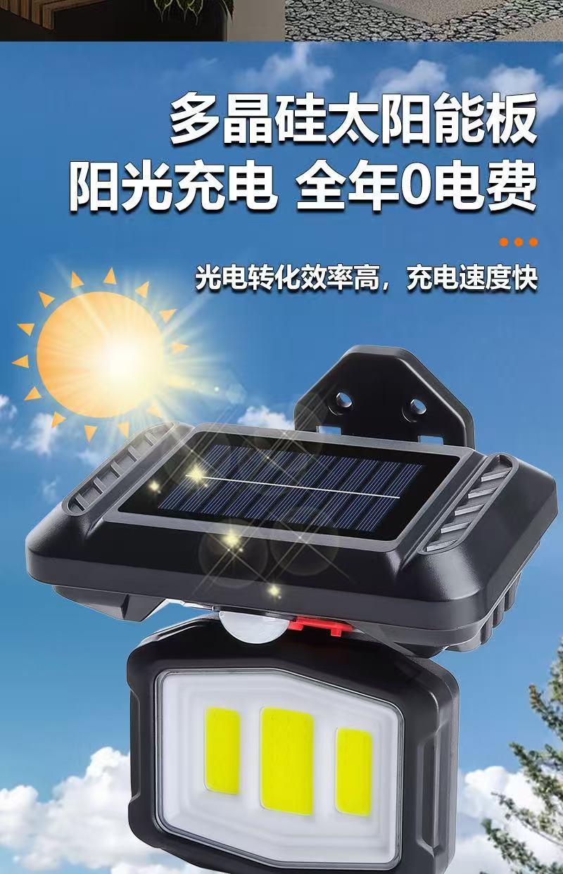太阳能火炬BK260 8LED高亮人体感应壁灯节能户外照明详情6