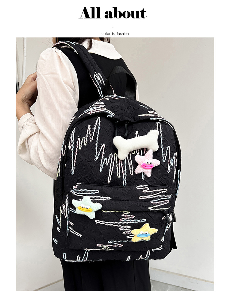 森系新款大容量可爱轻便时尚简约百搭高颜值初高中大学生双肩背包详情9