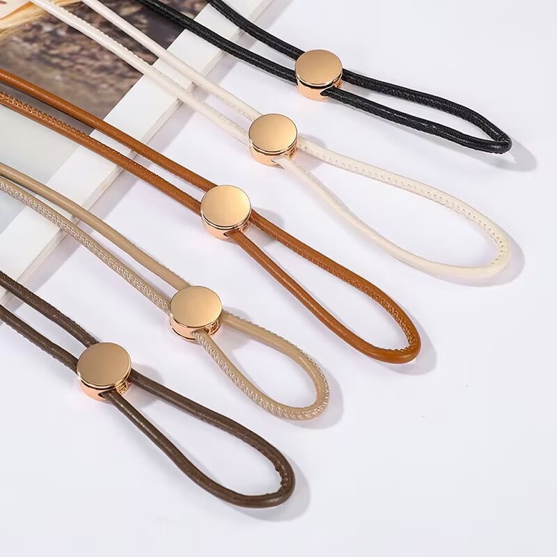 Metal spring buckle, alloy double-hole pig nose buckle, stop rope buckle, snap button, down jacket, hat, trouser leg adjustment, drawstring button pic 4