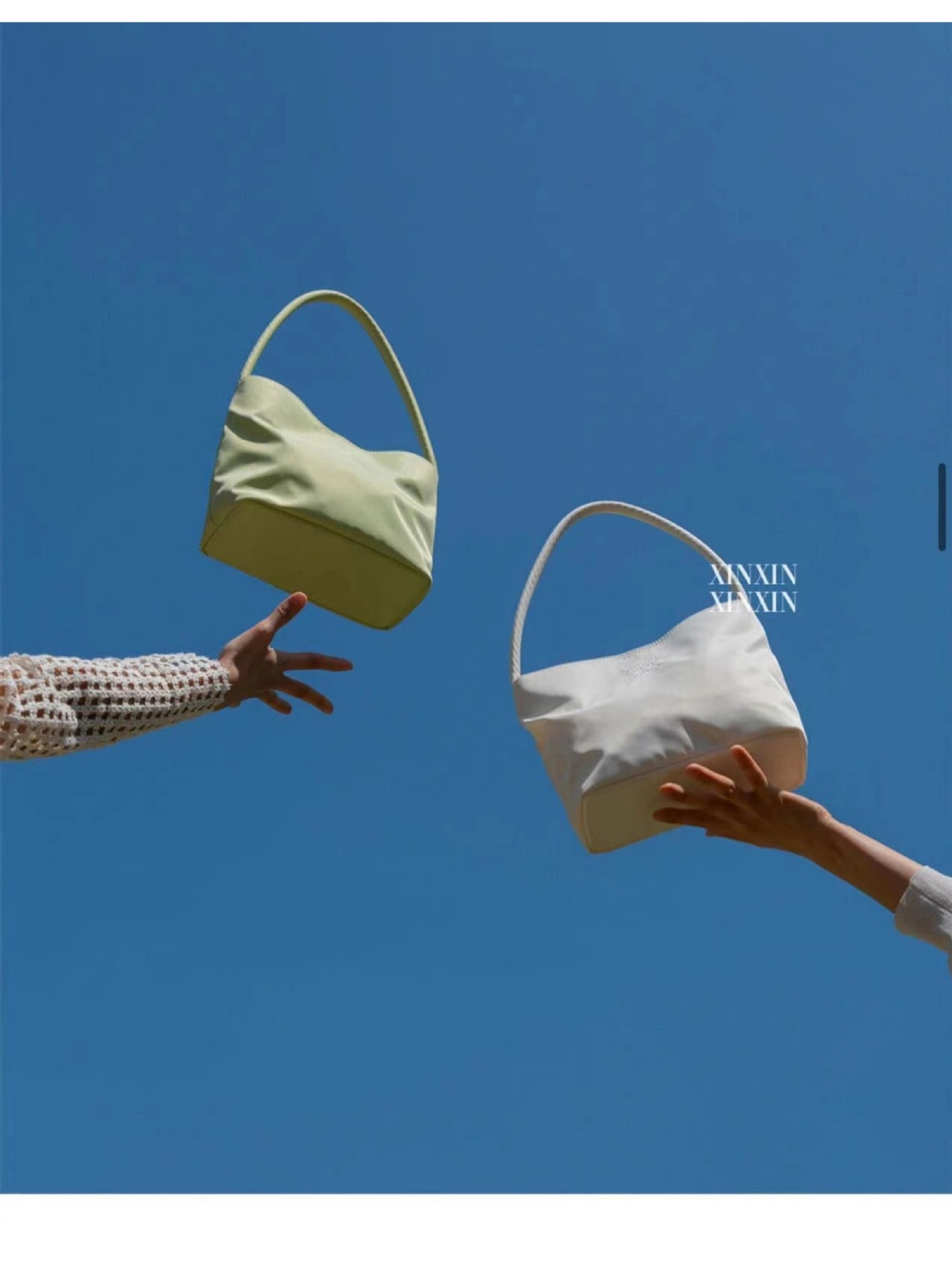 much and eboy2024 new bucket bag, a simple, casual and versatile handbag for women with nylon axils pic 8