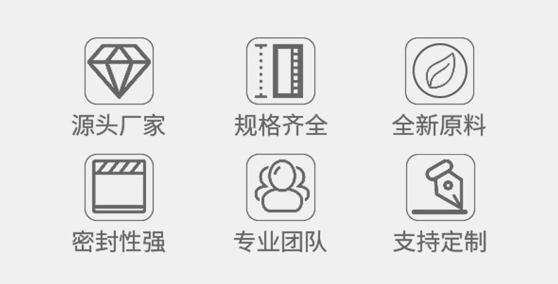 小号塑料包装袋食品密封袋打孔印logo封口袋饰品袋子pe透明自封袋详情2