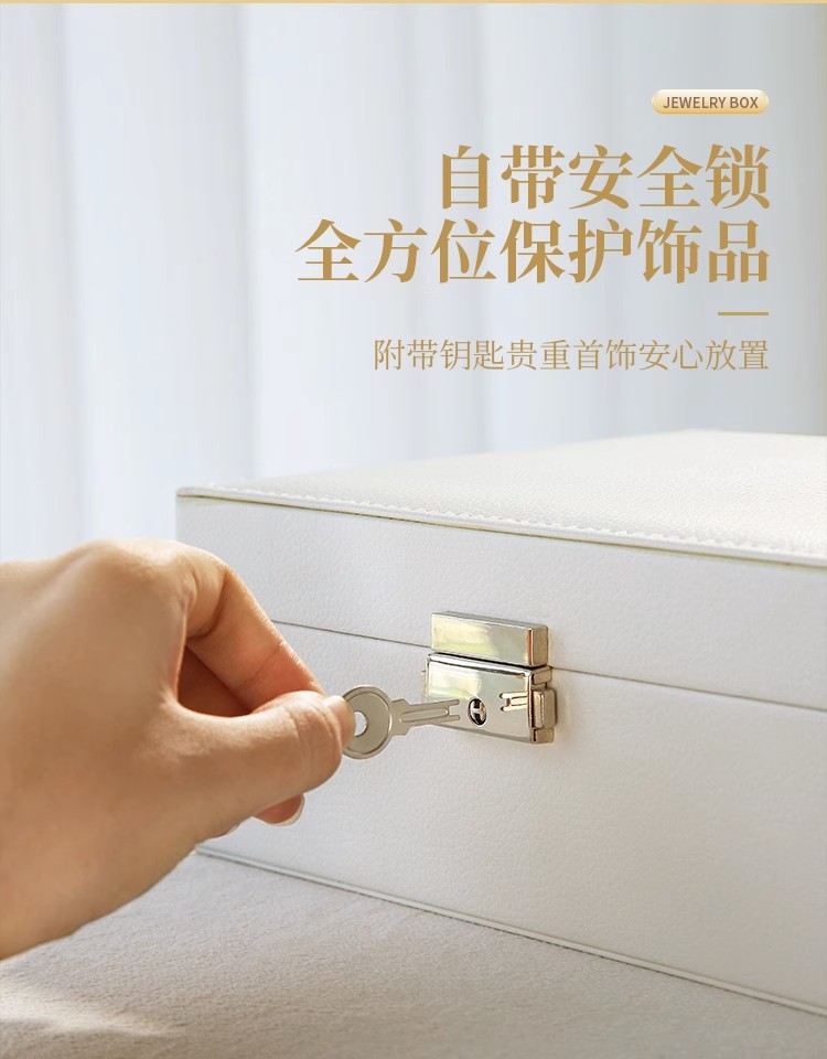 New free shipping large storage box, double-layer jewelry, multi-specification storage, cosmetics, home and dormitory, dust-proof and multi-functional pic 9