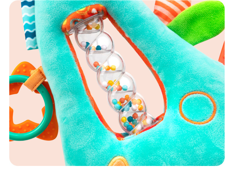 Happymonkey Baby Multi-functional grasping Training hourglass Toy, infant early education Intelligence car hanging Bed hanging pic 8