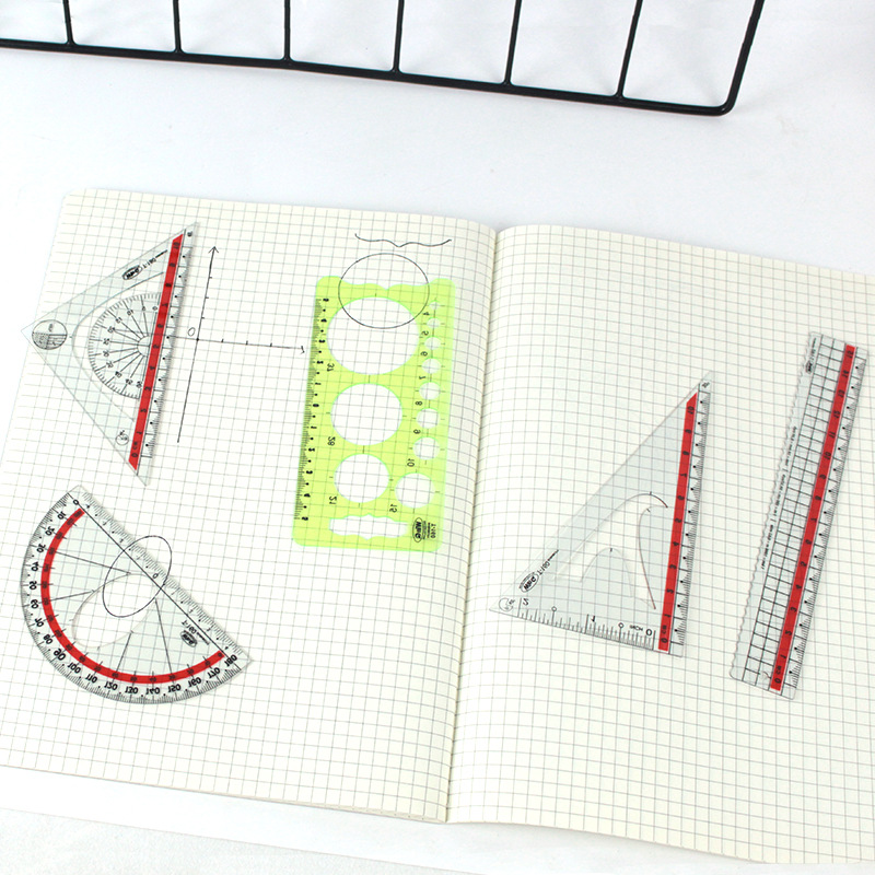 Factory direct delivery of transparent multi-functional flexible rulers for children, students, office use, examination sleeves, plastic straight rulers, and custom orders pic 2