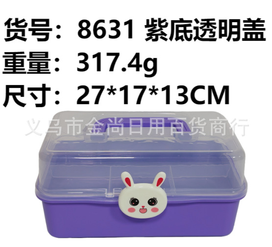 家用可爱卡通医药箱学生宿舍常备医疗箱急救药物药品收纳盒小药箱详情5
