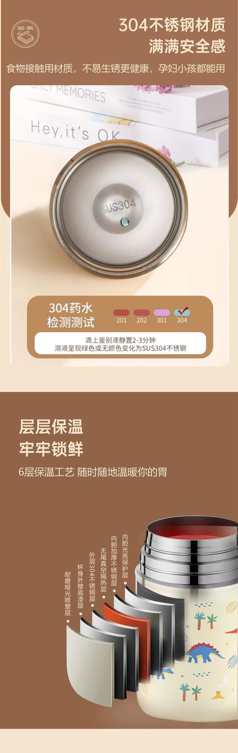 焖烧杯300ml便携式焖饭泡面杯迷你闷烧罐燕窝银耳杯闷烧杯带饭保详情6
