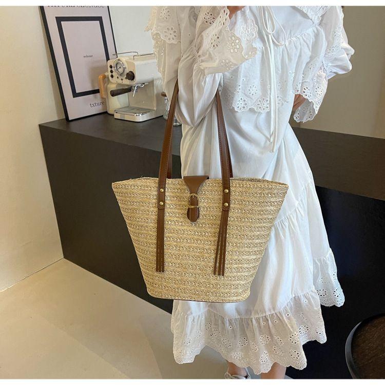 草编大容量包女包编织夏天沙滩女2024新款包包单肩手提托特包大包详情22