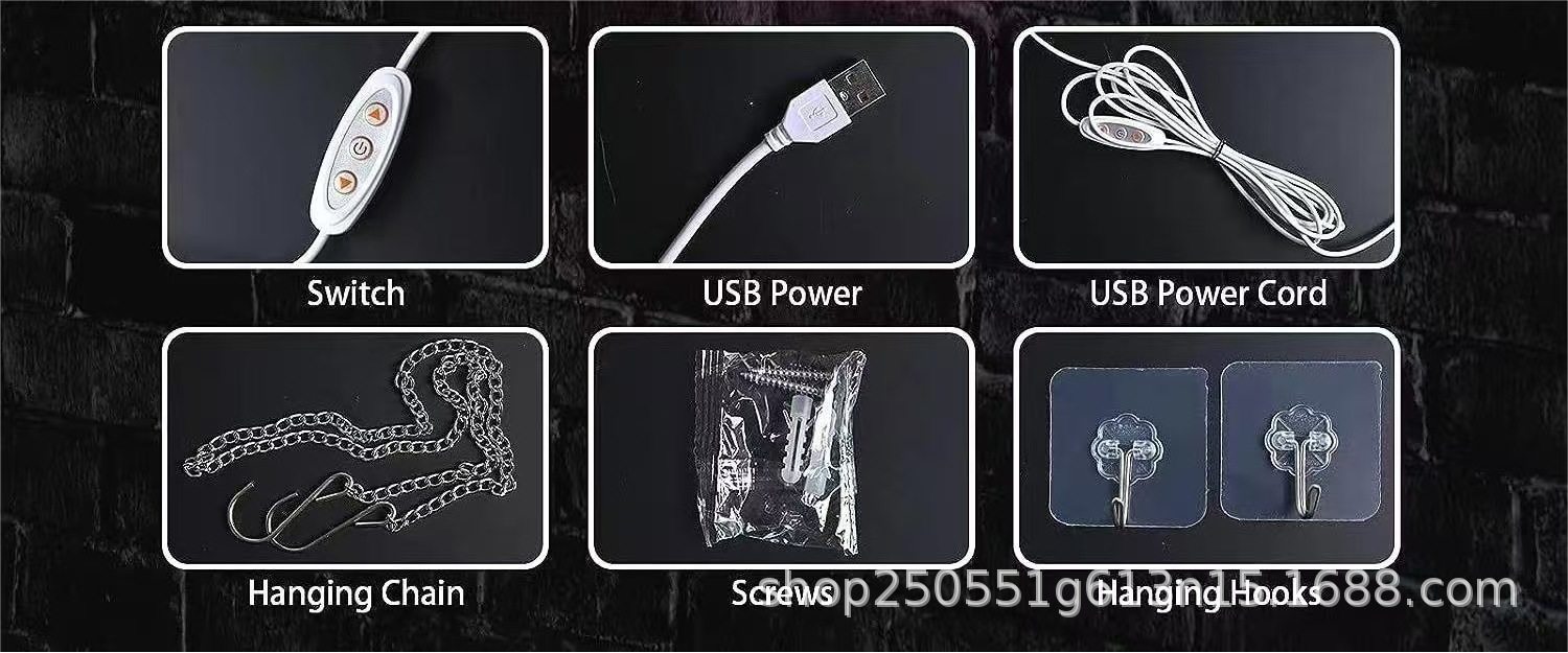 外贸跨境电商亚马逊爆款LED霓虹灯亚克力open商业广告LED标识灯牌详情19